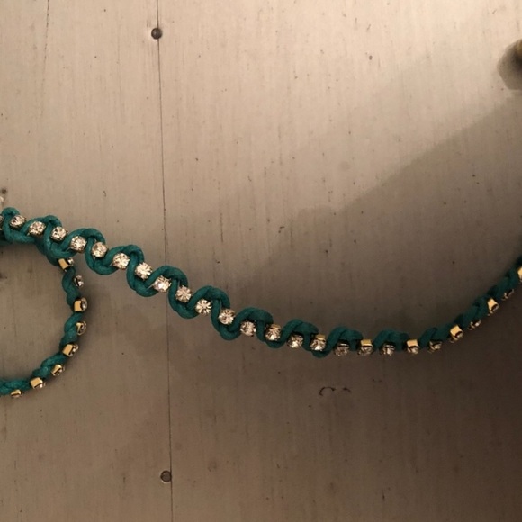 ⚜️•🏆HP🏆• Juicy Couture Teal Rhinestone Bracelet - Picture 5 of 7